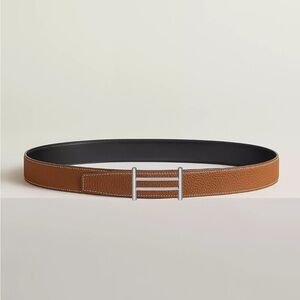 Hermes Belt 85 cm US 30 31 32 Brown Black Reversible Rider Buckle